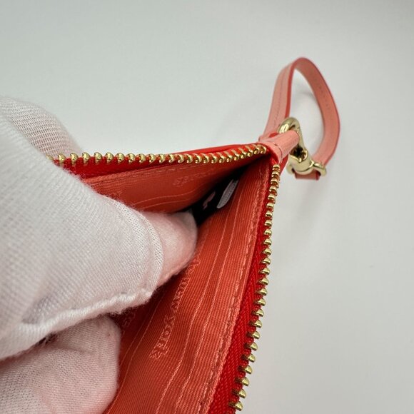 Kate Spade KL624 Devin Pop Trim Card Case Wristlet Setting Sun Saffiano Leather - Picture 10 of 15